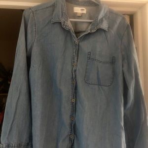 Button up chambray shirt